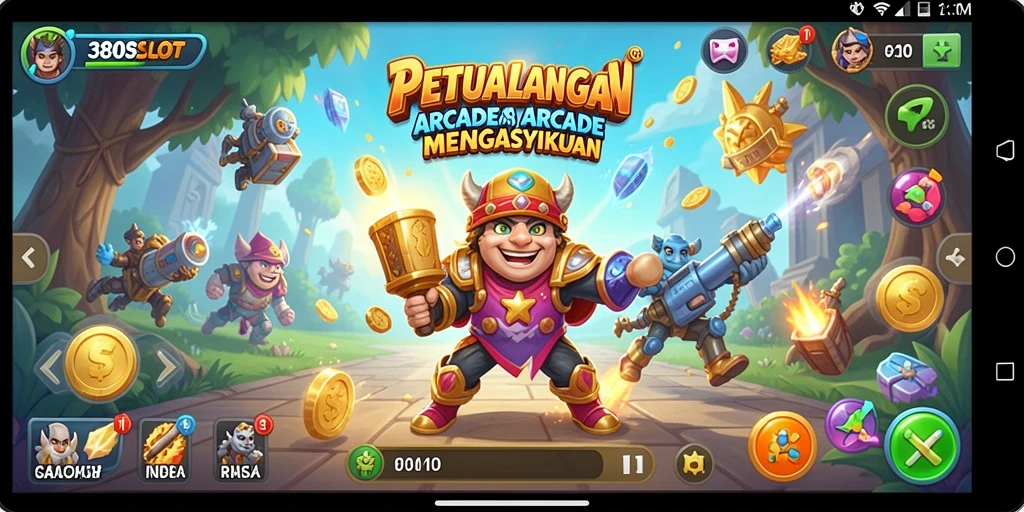 Gambaran gameplay seru dari 380SLOT dengan berbagai tantangan Arcade.