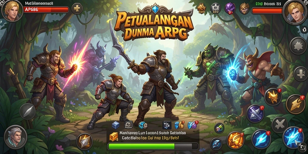 Tampilan gameplay menakjubkan dari AP686 dengan pertarungan seru.