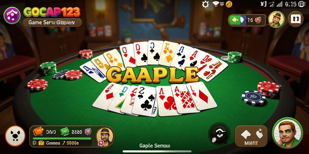 Tampilan gameplay Gaple yang seru dan interaktif di GOCAP123.