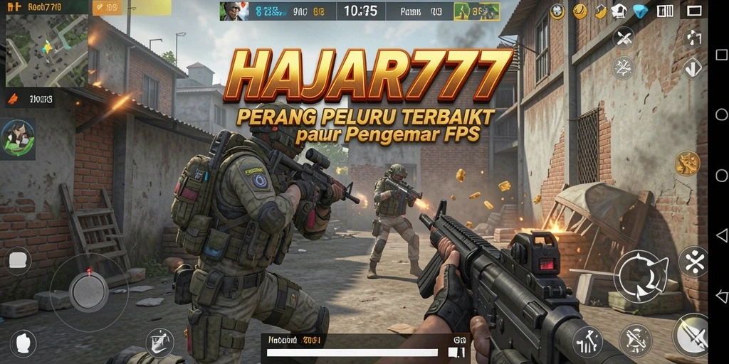 Gameplay menegangkan dalam pertempuran FPS yang seru.