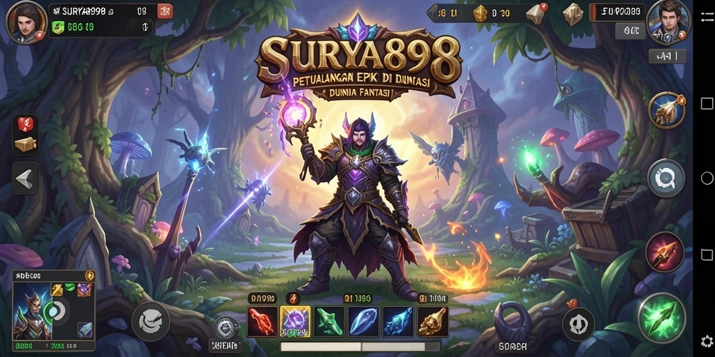 Tampilan gameplay <strong>SURYA898</strong> yang memukau dengan aksi petualangan seru.