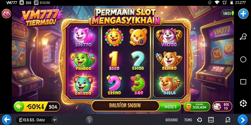 Gameplay VM777 yang menampilkan slot dengan tema beragam dan fitur menarik.